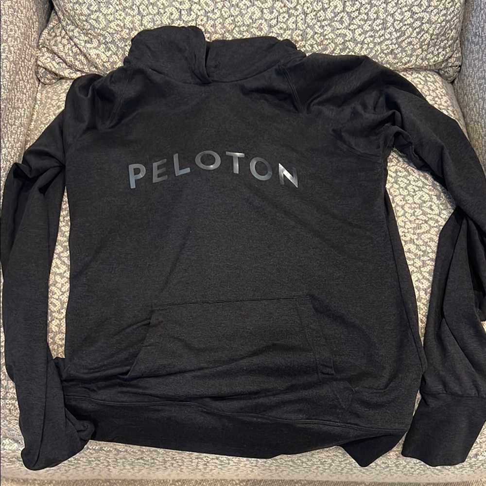 Peloton Black Athletic Cooldown Hoodie